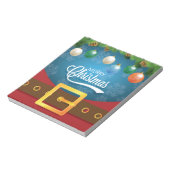 Merry kerstkerstkerstkerstset notitieblok (Linkerzijde)