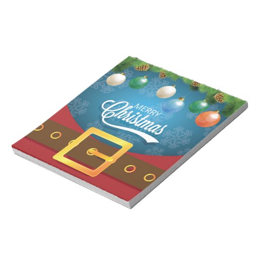 Merry kerstkerstkerstkerstset notitieblok (Linkerzijde)