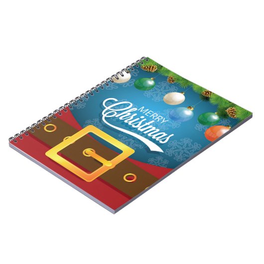 Merry kerstkerstkerstkerstset notitieboek (Linkerzijde)