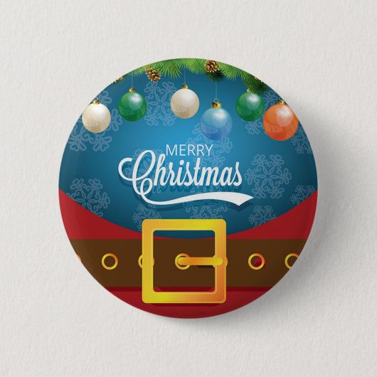 Merry kerstkerstkerstkerstset ronde button 5,7 cm (Voorkant)
