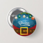 Merry kerstkerstkerstkerstset ronde button 5,7 cm (Voorkant /achterkant)