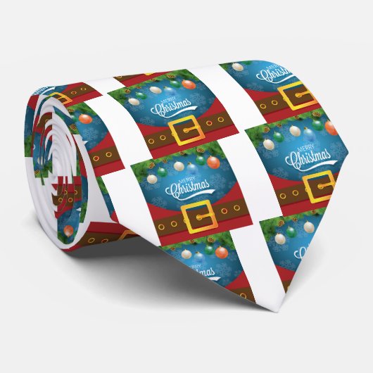 Merry kerstkerstkerstkerstset stropdas (Opgerold)