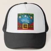 Merry kerstkerstkerstkerstset trucker pet (Voorkant)