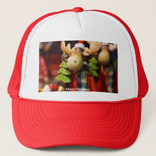 Merry Kerstkerstkerstman Moose Trucker Pet (Voorkant)