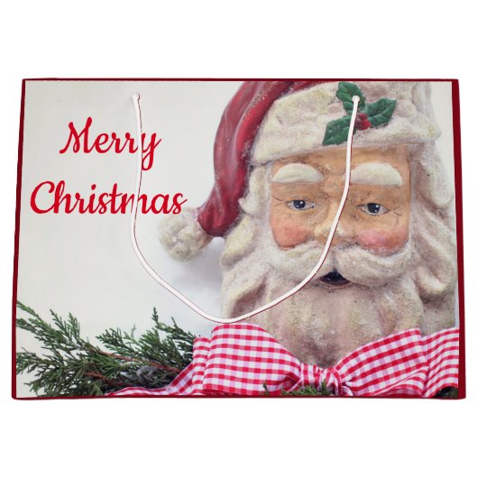 Merry Kerstkerstkersttasje Groot Cadeauzakje (Voorkant)