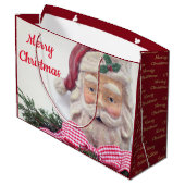 Merry Kerstkerstkersttasje Groot Cadeauzakje (Achterkant Gekanteld)