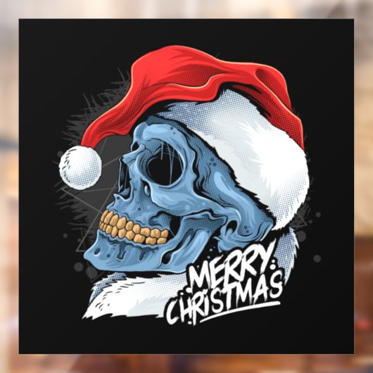 Merry Kerstkerstman Raamsticker (Vel 2)