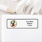 Merry KerstkerstSanta Panda Etiket (Insitu)