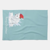 Merry Kerstkeuken Towel-Polar Beer Theedoek (Horizontaal)