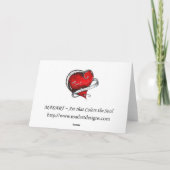 Merry Kerstkleurful Art Wenskaart MADART Feestdagen Kaart (Achterkant)