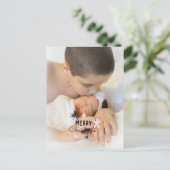 Merry Kerstkoekie Gingerbrood Foto Briefkaart (Staand voorkant)