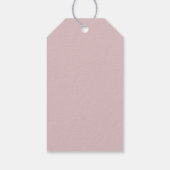 Merry Kerstkoekie Gingerbrood Roze Cadeaulabel (Achterkant)