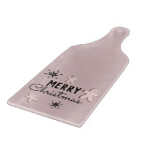 Merry Kerstkoekie Gingerbrood Roze Snijplank (Hoek)