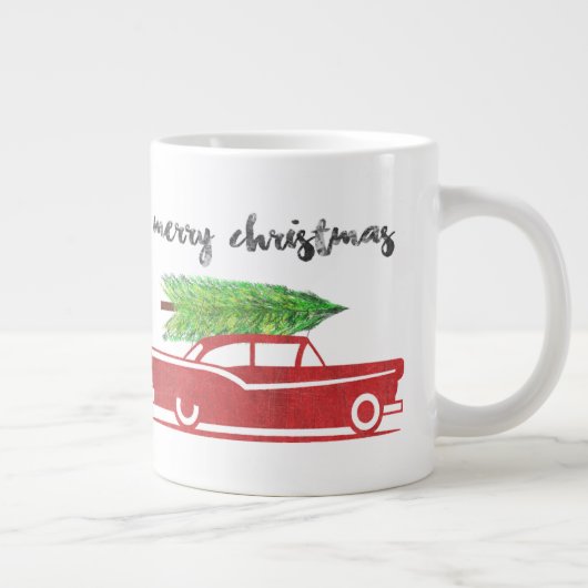 Merry Kerstkoffie Mok Retro (Rechts)