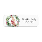 Merry Kerstkonijn Etiket (Voorkant)