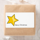 Merry kerstlabel etiket (Insitu)