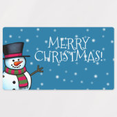 Merry kerstlabel labels (Design 1)