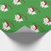 Merry kerstlamb cadeaupapier (Hoek)
