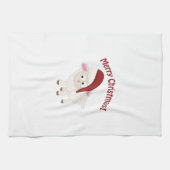 Merry kerstlamb theedoek (Horizontaal)