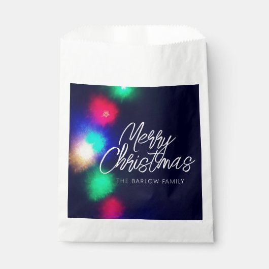 Merry-kerstlampjes Bedankzakje (Voorkant)