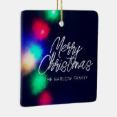 Merry-kerstlampjes Keramisch Ornament (Rechts)