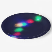 Merry-kerstlampjes Papieren Bordje (Gekanteld)