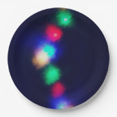 Merry-kerstlampjes Papieren Bordje (Voorkant)