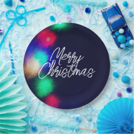 Merry-kerstlampjes Papieren Bordje