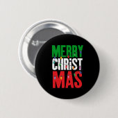 Merry-kerstlampjes Ronde Button 5,7 Cm (Voorkant /achterkant)