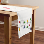 Merry-kerstlampjes-tafelrunner Korte Tafelloper (Voorbeeld)