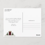 Merry Kerstland Saltbox Trekt nieuw startpunt Briefkaart (Achterkant)