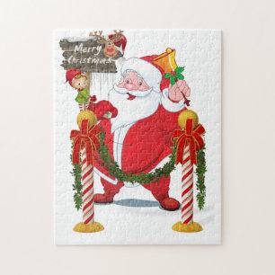 Merry Kerstle Puzzle Santa Legpuzzel