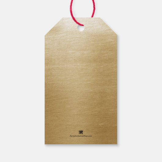 Merry Kerstleopard Cadeaulabel (Achterkant)