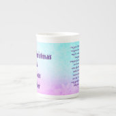 Merry Kerstleraar Gift Porselein Kop (Voorkant)