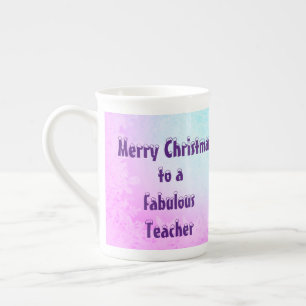 Merry Kerstleraar Gift Porselein Kop