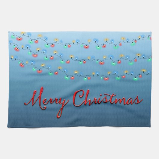 Merry Kerstlight String Theedoek (Horizontaal)