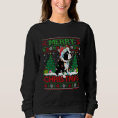 Merry KerstLighting Ugly Boston Terrier Chris Trui (Voorkant)