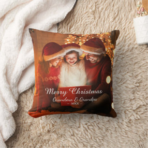 Merry KerstLove Grandma Grandpa Foto Kussen