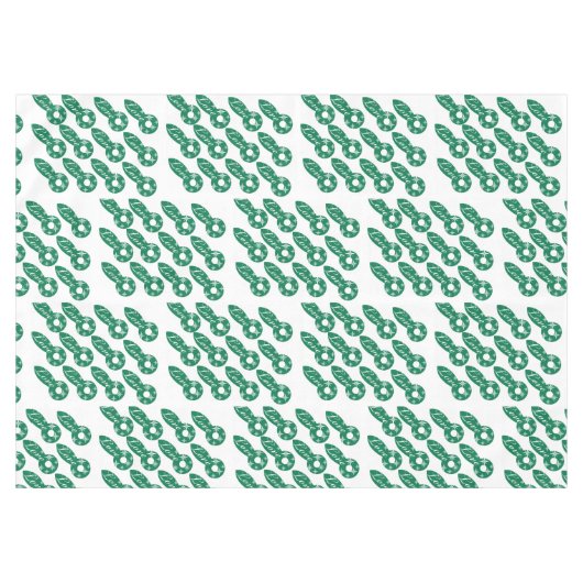 Merry KerstLove Green White Tafelkleed (Voorkant (Horizontaal))