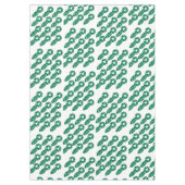 Merry KerstLove Green White Tafelkleed (Voorkant)