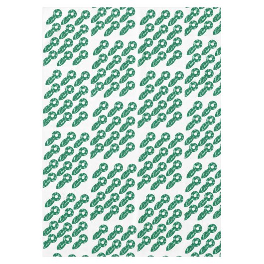 Merry KerstLove Green White Tafelkleed (Voorkant)