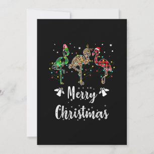 Merry Kerstluipaard Red Green Flamingo Save The Date