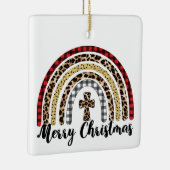 Merry-kerstluipspuit Keramisch Ornament (Rechts)