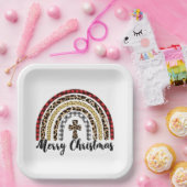 Merry-kerstluipspuit Papieren Bordje (Feest)