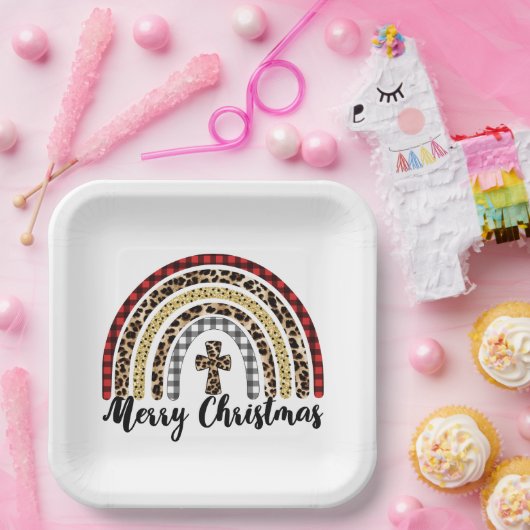 Merry-kerstluipspuit Papieren Bordje (Feest)