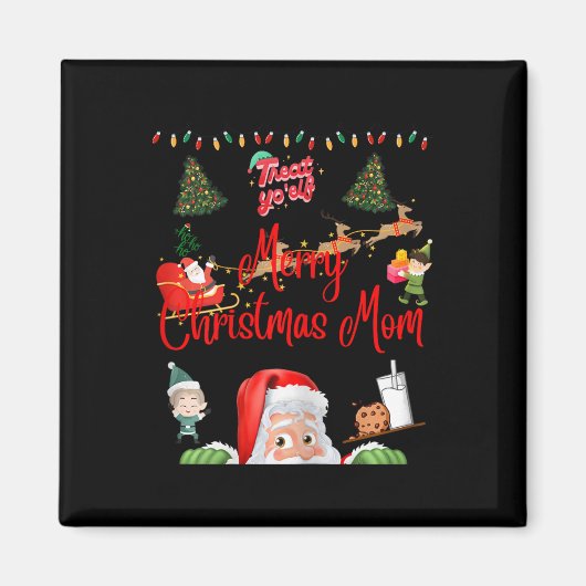 Merry Kerstmam Magneet (Voorkant)