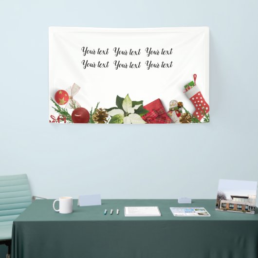 Merry Kerstman Jouw tekst Banner (Beurs)