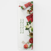 Merry Kerstman Jouw tekst Banner (Verticaal)