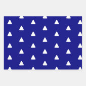 Merry Kerstmarinewitte driehoek Inpakpapier Vel (Voorkant)