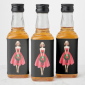 Merry Kerstmini Liquor Labels Likeurfles Etiket (Flessen)